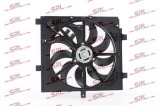 Ventilator radiator Nissan Cube 10-, Juke 10-, Tiida 07-, motor: 1.5 dci, 2 pini, SRLine, 214811FE0A