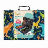 HAPPI HOBBI ART CASE SET DE DESEN DELUXE CU 100 DE ACCESORII DINOZAUR SuperHeroes ToysZone, AS