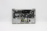Carcasa superioara cu tastatura palmrest Laptop, Lenovo, IdeaPad 5-14ALC05 Type 82LM, 5CB1C91610, AP2UZ000530, AM2UZ000900, argintie, layout US