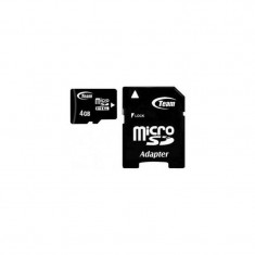 Card TeamGroup microSD 4GB Clasa 10 cu adaptor SD foto