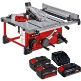 Einhell TE-TS 36/210 Li PXC + Starter Kit + Twinpack - Fierastrau circular de masa 210x30 mm + Set 1 acumulator si incarcator Li-Ion 18 V 2.5 Ah + Set