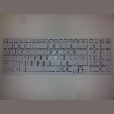 Tastatura laptop second hand Sony VPC-EB Frame White (netestata) foto