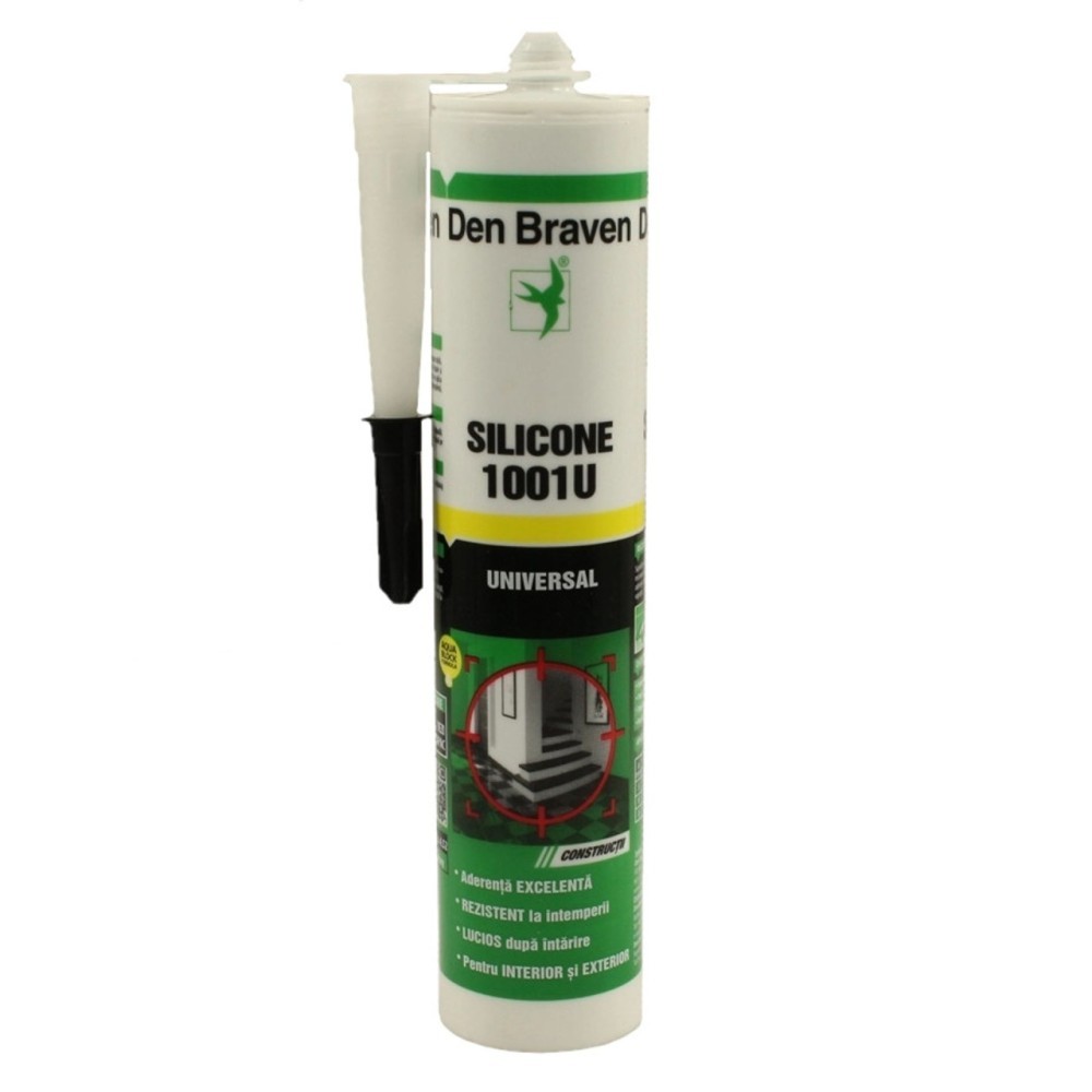 Silicon etansare negru 280ml pentru rosturi conexiuni si vitraje ...