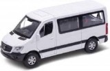 Macheta Mercedes Sprinter alb 1:34 replica metal Welly usi deschise cu resort