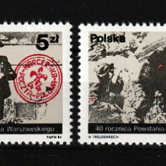 Polonia, 1984 | 40 de ani de la revolta din Varşovia - Militar | MNH | aph