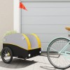 VidaXL Remorcă pentru biciclete, negru și galben, 45 kg, fier 94127