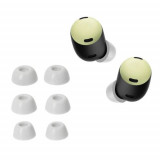 Set 6 Eartip kwmobile pentru Google Pixel Buds Pro, Spuma cu memorie, Alb, 60471.02