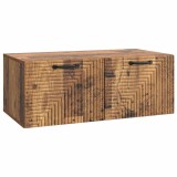 vidaXL Oglindă TV montată pe perete Lemn vechi 78,5 x 41 x 30 cm 898693