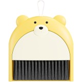 Set Matura si Faras, Pentru Birou, din PP, Model Ursulet, 23.5 x 18 cm, Galben