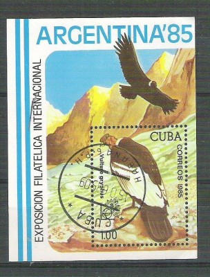 Cuba 1985 UPU, perf. sheet, used AA.072 foto