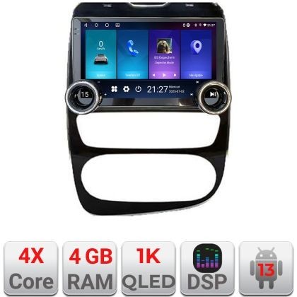 Navigatie Renault Clio 4 V2 Kit-468 Edotec 4+64 10.5 inch Incell 1K android Wifi 5Ghz gps internet CarStore Technology