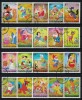 FUJEIRA 1972 - Personaje Disney / serie completa, Stampilat