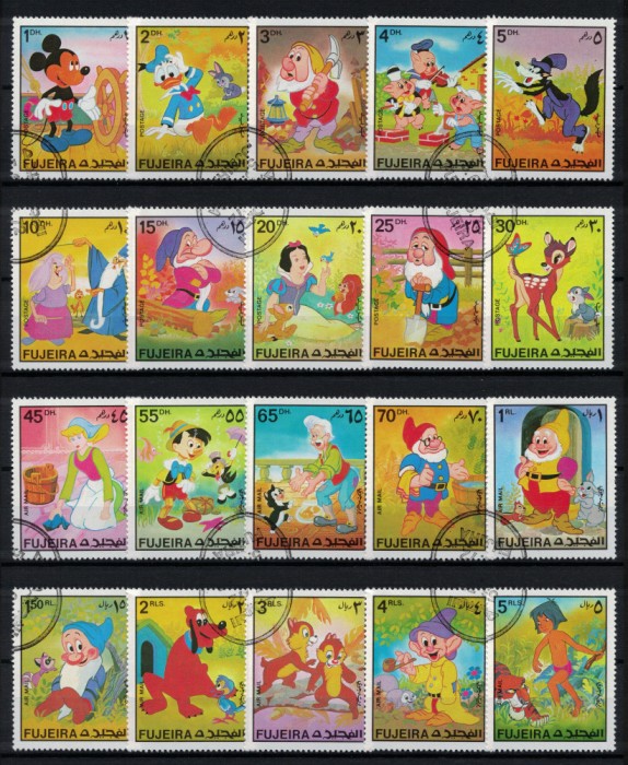 FUJEIRA 1972 - Personaje Disney / serie completa