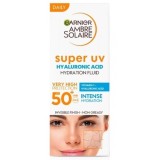 Fluid de fata anti-poluare cu protectie solara SPF 50+ Ambre Solaire, 40ml, Garnier