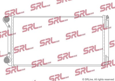 Radiator Fiat Idea 04-11, Punto 03-, Punto 99-03; Lancia Musa 04-12, motor: 1.9 JTD, 580x308x26, SRLine, Aluminiu/ Plastic brazat, 46546944; 46776301 foto