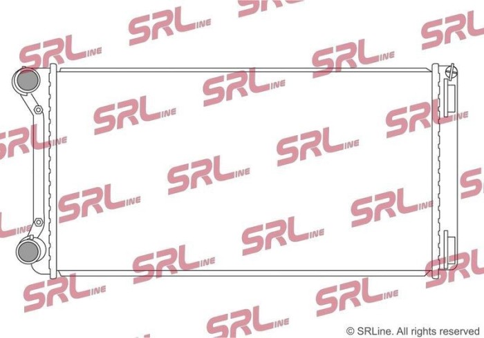 Radiator Fiat Idea 04-11, Punto 03-, Punto 99-03; Lancia Musa 04-12, motor: 1.9 JTD, 580x308x26, SRLine, Aluminiu/ Plastic brazat, 46546944; 46776301