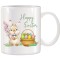 Cana alba personalizata pentru Paste Happy Easter, INOVATIX&reg;. 330ml