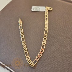 Bratara lata placata cu aur 18K, model 3 cu 1, 20 cm foto