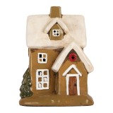 Cumpara ieftin Candela Craciun Casuta ceramica multicolora 15x12x20 cm