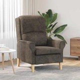 VidaXL fotoliu Gri &icirc;nchis 76 x 94 x 102 cm Piele artificială