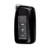 Husa Cheie Auto Audi A4 SmartKey TPU Gri Piele, Protectie Premium, 3 Butoane, Model Keyless GO