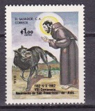 Salvador 1982 800 ani Sf, Francisc de Assisi MI 1442 MNH
