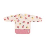 Petite&amp;Mars Ben bavețică cu m&acirc;neci lungi 2 y+ Beige Strawberries 1 buc