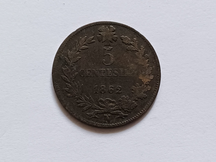 Italia - 5 centesimi 1862