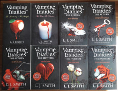 VAMPIRE DIARIES, 8 VOLUME IN ENGLEZA (paperback), L.J.SMITH, 2009-2012 foto