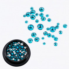 Cristale Swarovski pentru nail art 1-5mm - Blue foto