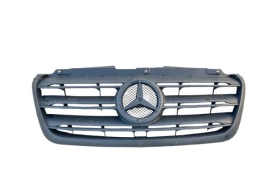 Grila radiator Mercedes Sprinter, 02.2018-, montare fata, negru, RapidAuto foto