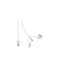 Cablu USB 2.0 - micro USB lightning 30p 1m alb VALUELINE foto