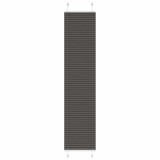 vidaXL Jaluză plisată negru 50x200 cm Lățime țesătură 49,4cm poliester