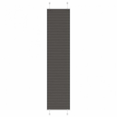 Jaluză plisată negru 50x200 cm Lățime țesătură 49,4cm poliester foto