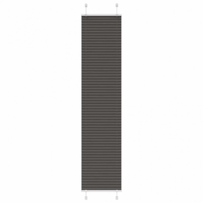 Jaluză plisată negru 50x200 cm Lățime țesătură 49,4cm poliester