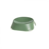 Cumpara ieftin Castron, bol, plat, pentru caine, pisica, suporti antiderapanti, PET reciclat, verde, 13x13x3.6 cm