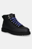 GARMENT PROJECT pantofi din nubuc Olaf Lace-Up Boot culoarea negru, GPF2607