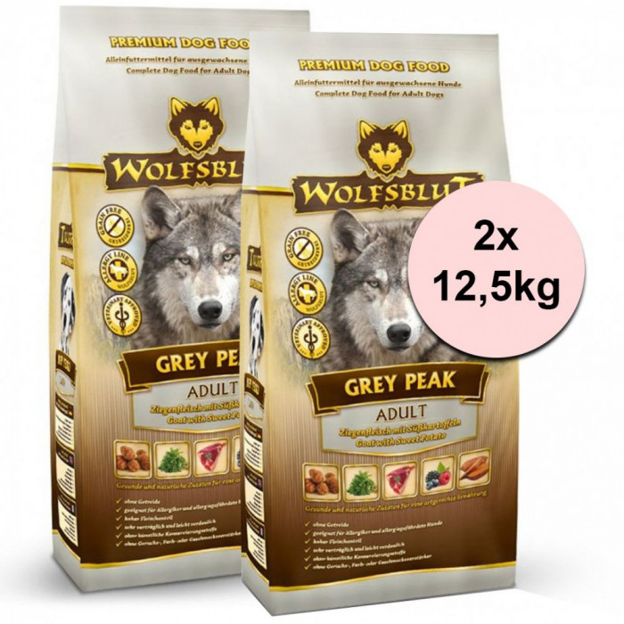 WOLFSBLUT Grey Peak Adult 2 x 12,5 kg