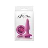 Glams Mini Gem - Dop Anal Roz cu Diamant, 8.5 cm, Orion