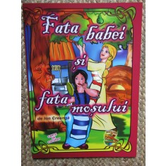 Fata babei si fata mosului. Carte de colorat