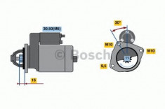 Starter FORD FOCUS III Van (2012 - 2016) BOSCH 0 986 022 131 foto