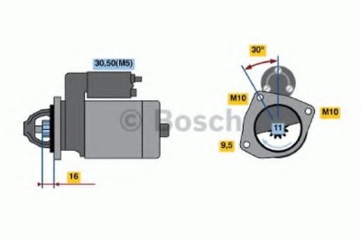 Starter FORD C-MAX II (DXA) (2010 - 2016) BOSCH 0 986 022 131 foto