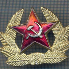 AX 53 INSIGNA MILITARA- EMBLEMA COIFURA ARMATA SOVIETICA -PT.COLECTIONARI