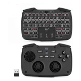 Mini tastatura wireless 3 in 1, touchpad, gamepad cu vibratii, turbo pentru pc,, Rii tek