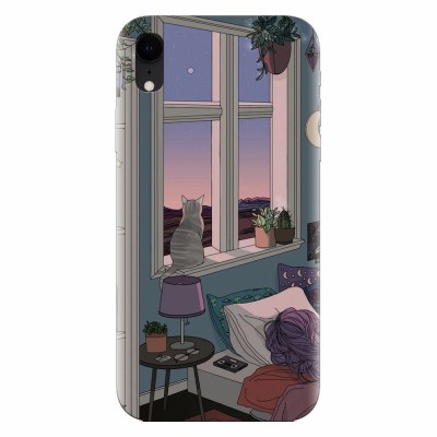 Husa silicon pentru Apple Iphone XR, Girl Room foto