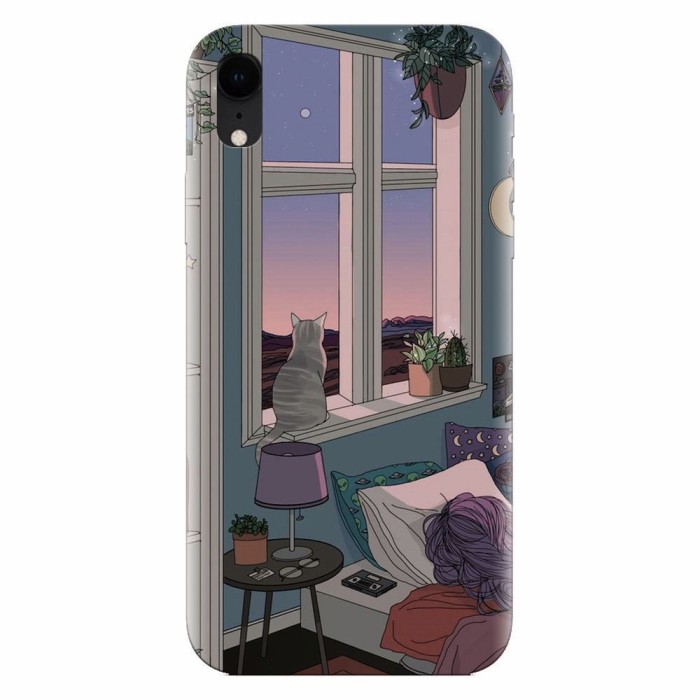 Husa silicon pentru Apple Iphone XR, Girl Room