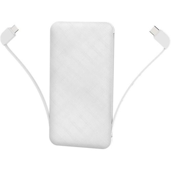 Baterie externa 10000 mah Dual USB,portabil cu cablu incorporat PowerBank