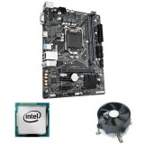 Kit Placa de Baza Gigabyte H410M H, Intel Quad Core i3-10300 + Cooler