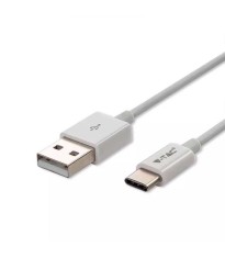 Cablu USB Type C 1m 2.4A alb SILVER EDITON V-TAC SKU-8486 foto