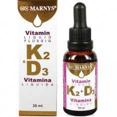 Vitamina K2+D3 Lichida, 30ml, Marnys